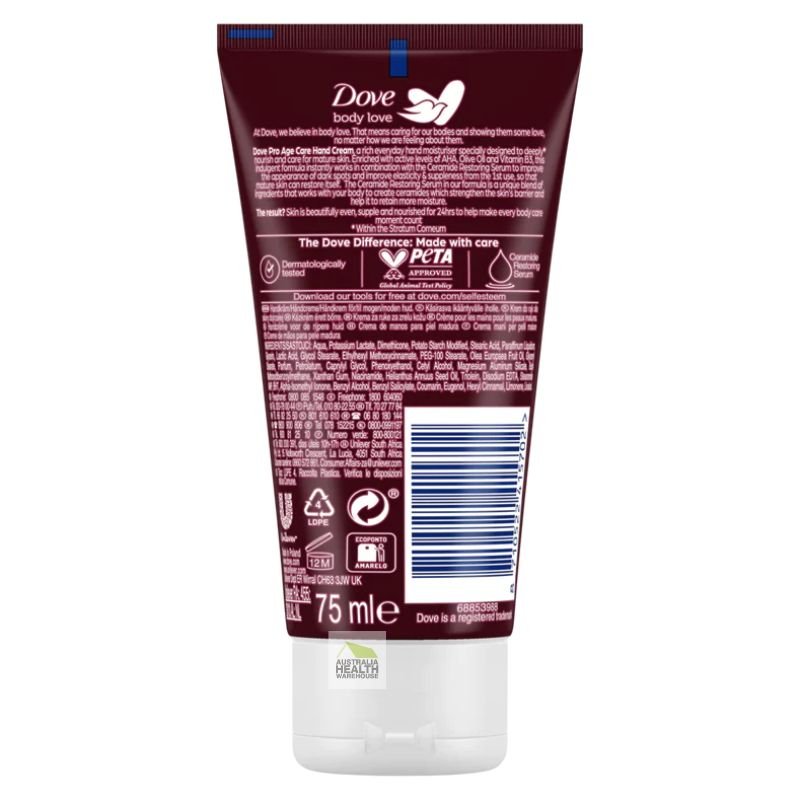 Dove Pro Age Care Hand Cream 75mL