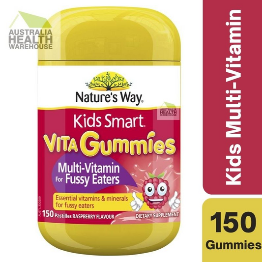 [CLEARANCE Expiry: 12/2024] Nature's Way Kids Smart Vita Gummies Multi-Vitamin for Fussy Eaters 150 Gummies