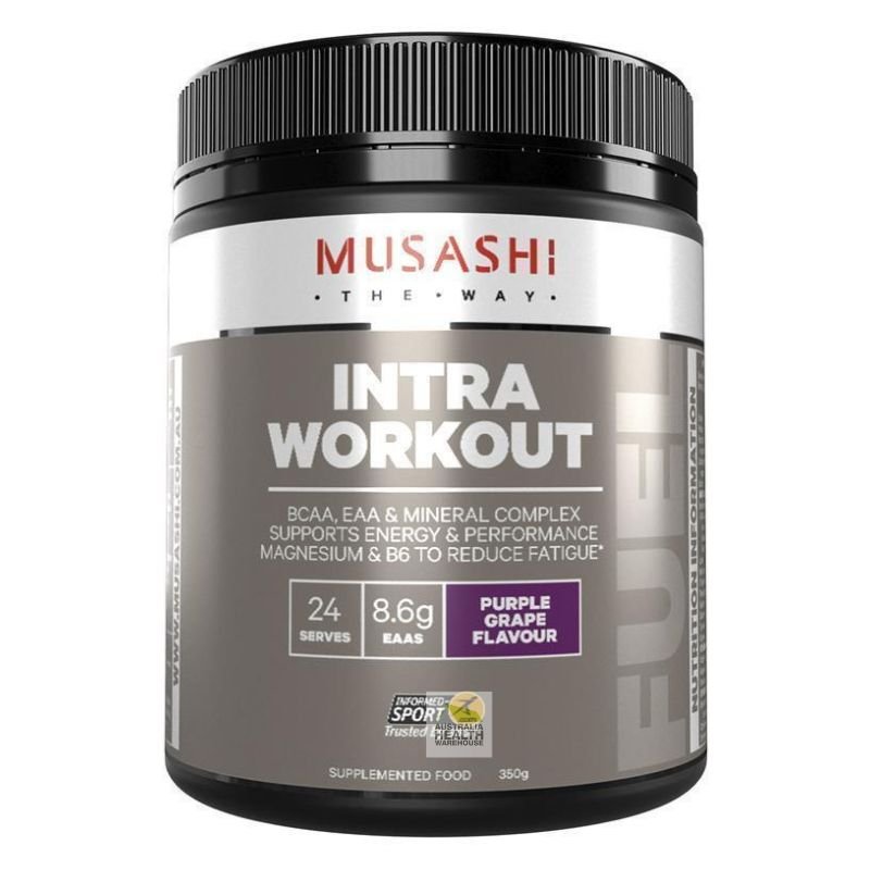 [Expiry: 08/2025] Musashi Intra Workout Purple Grape Flavour 350g