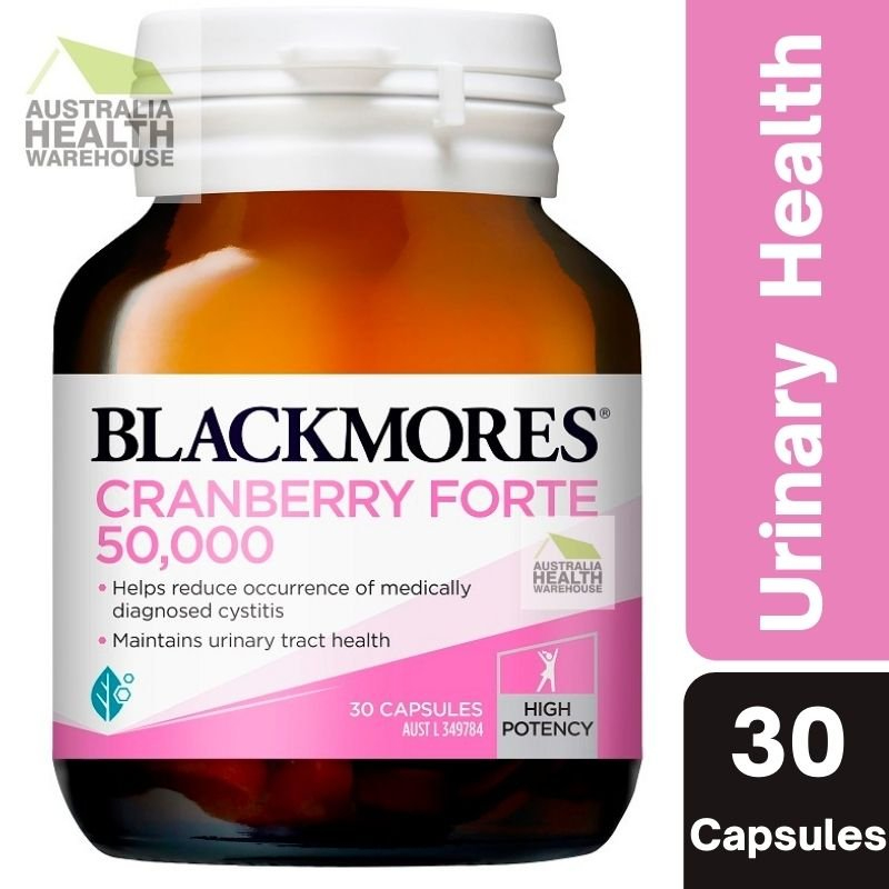 Blackmores Cranberry Forte 50000mg 30 Capsules September 2024