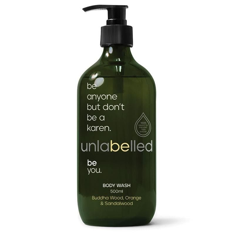 Unlabelled Buddha Wood, Orange & Sandalwood Body Wash 500mL