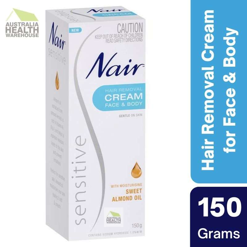 Nair Sensitive Hair Removal Cream Face & Body 150g February 2026