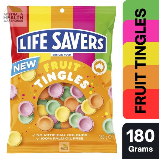 [EXPIRY: 21 August 2024] Lifesavers Fruit Tingles 180g