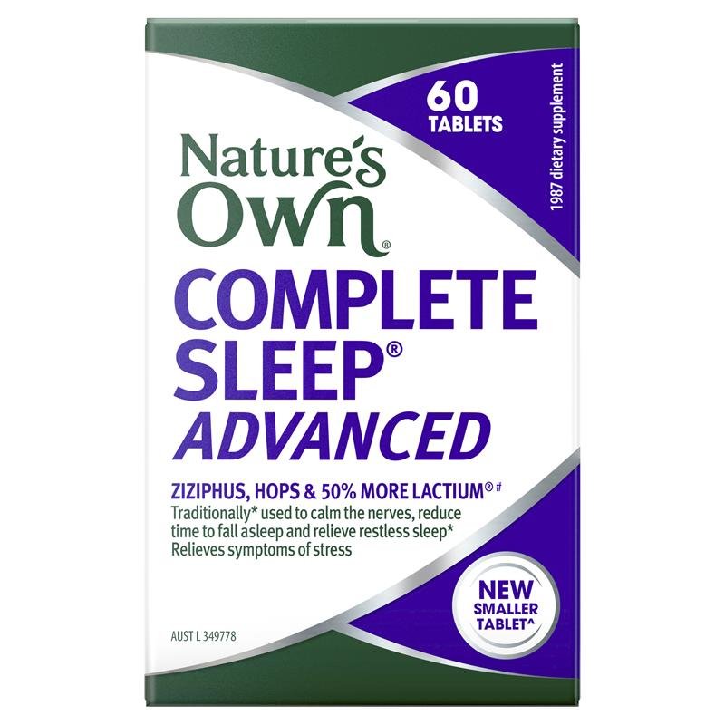 [Expiry: 07/2026] Nature's Own Complete Sleep Advanced 60 Tablets