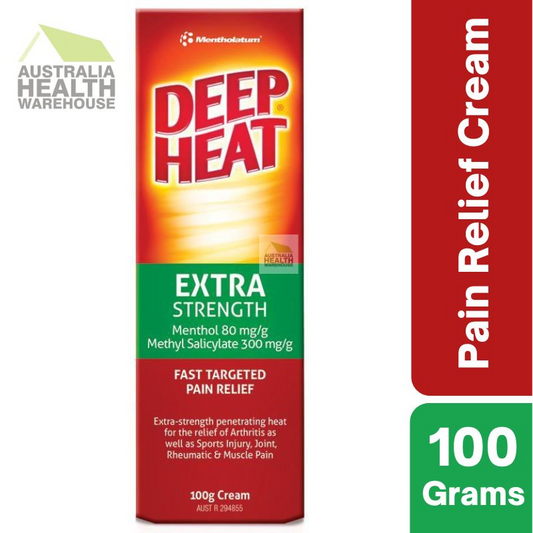 [Expiry: 02/2027] Deep Heat Extra Strength Cream 100g