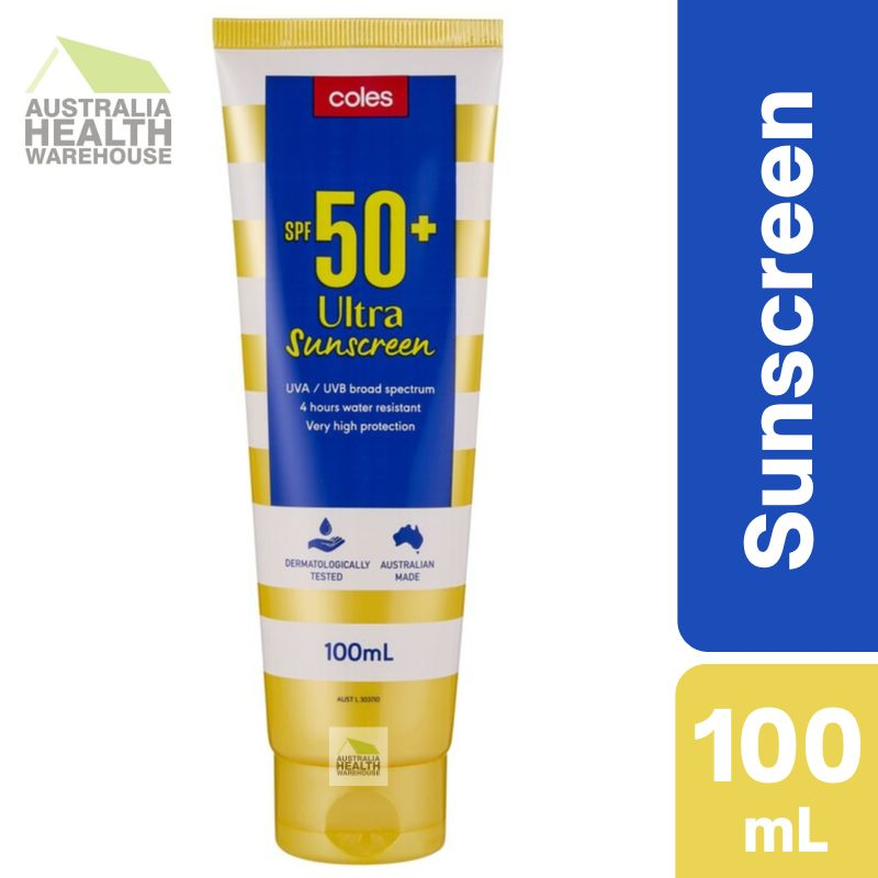 [Expiry: 12/2026] Coles SPF 50+ Ultra Sunscreen Tube 100mL