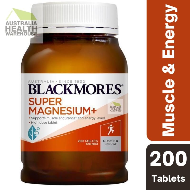 [Expiry: 10/2025] Blackmores Super Magnesium Plus 200 Tablets