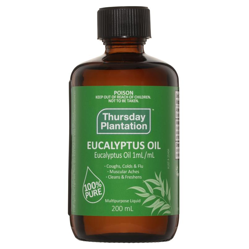 [Expiry: 06/2026] Thursday Plantation 100% Pure Eucalyptus Oil 200mL