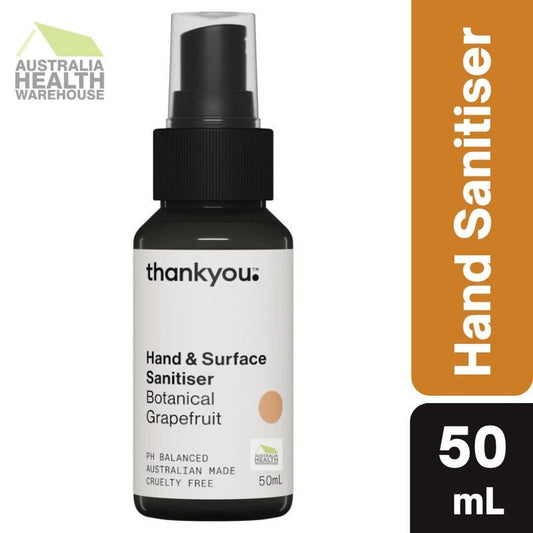 Thankyou Hand & Surface Sanitiser Botanical Grapefruit Spray 50mL