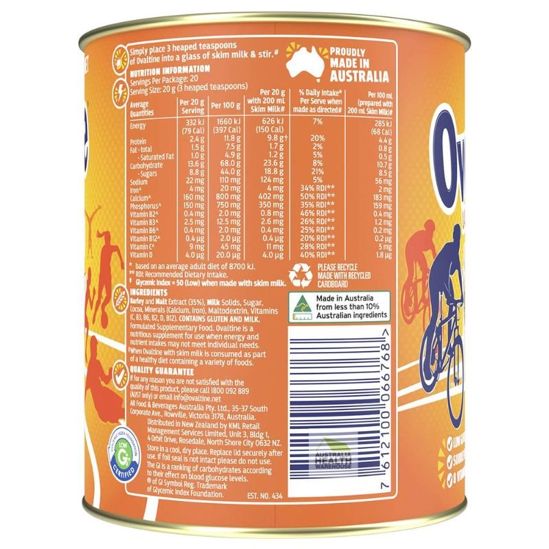 Ovaltine Lasting Energy Drink 415g  April 2024