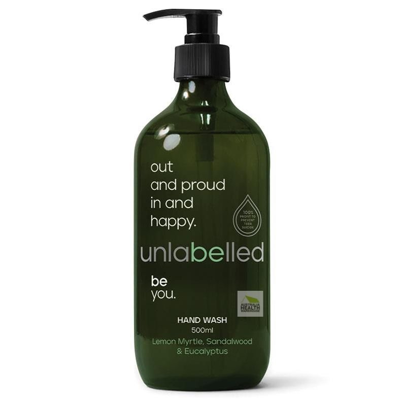 Unlabelled Lemon Myrtle, Sandalwood & Eucalyptus Hand Wash 500mL