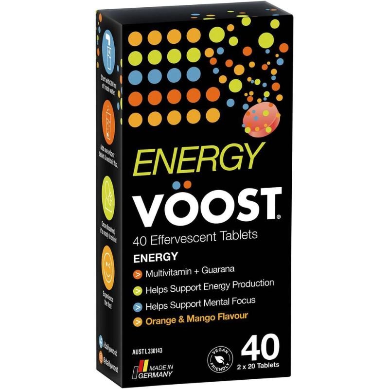 [Expiry: 07/2025] Voost Energy Orange & Mango Effervescent 40 Tablets