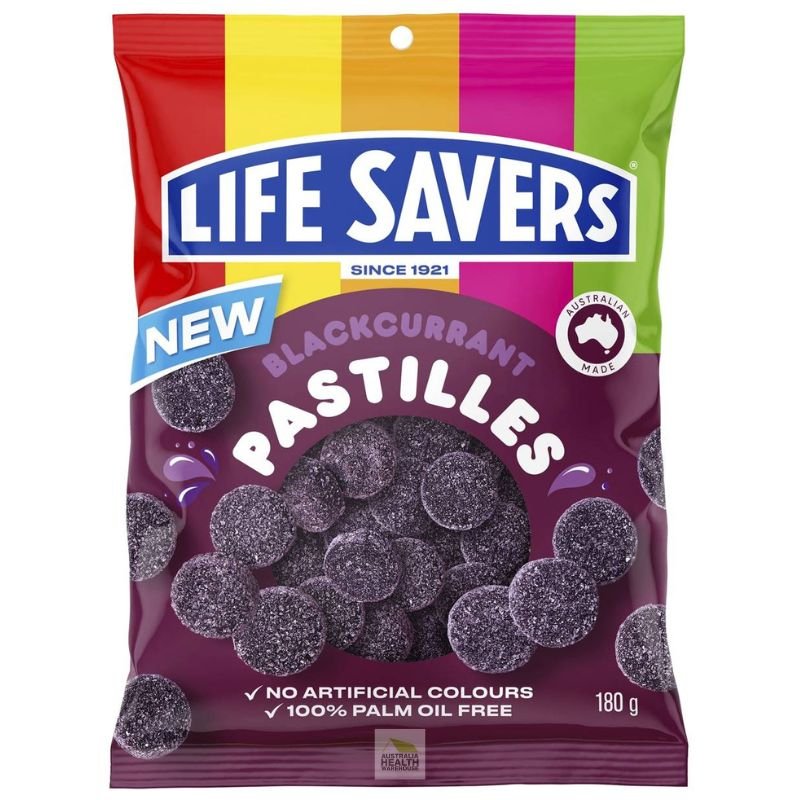 [Expiry: 06/11/2024] Lifesavers Blackcurrant Pastilles 180g