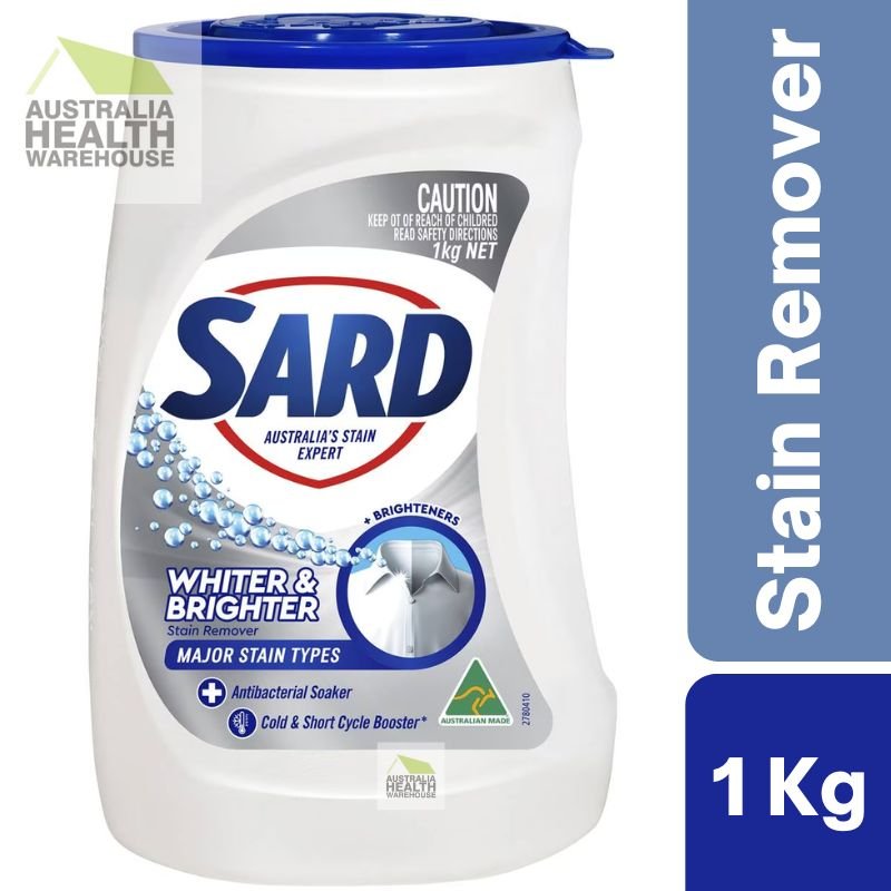 [Expiry: 02/2026] Sard Whiter & Brighter Stain Remover Antibacterial Powder Soaker 1kg