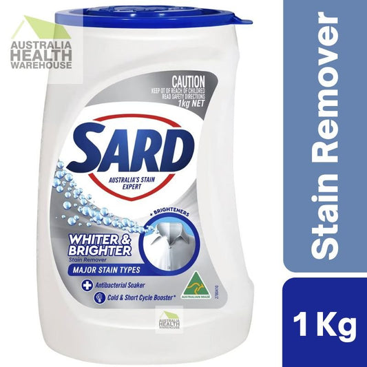 [Expiry: 02/2026] Sard Whiter & Brighter Stain Remover Antibacterial Powder Soaker 1kg