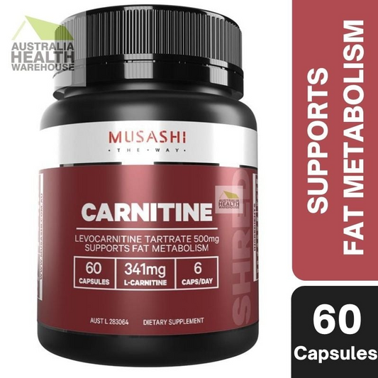 [Expiry: 11/2025] Musashi Carnitine 60 Capsules