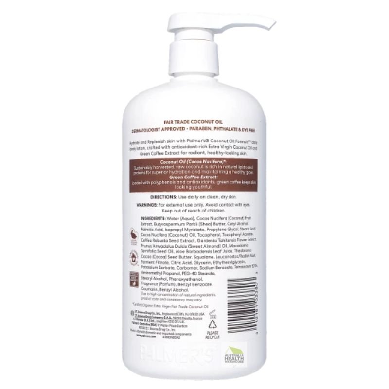 Palmer's Coconut Oil Formula Coconut Hydrate Body Lotion 1 Litre Value Size