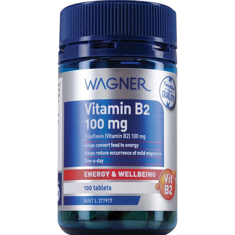 [Expiry: 04/2026] Wagner Vitamin B2 100mg 100 Tablets