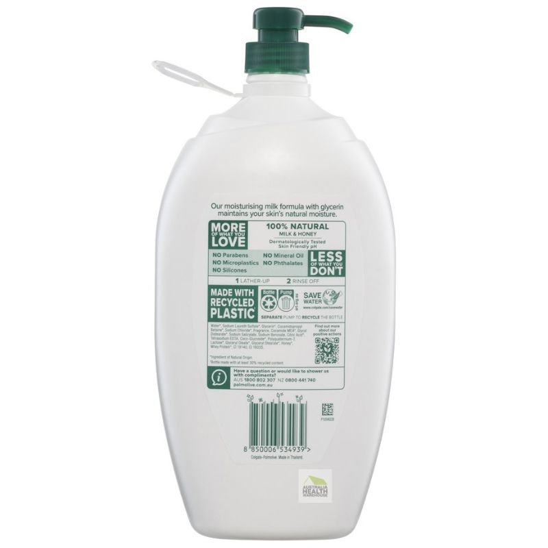 Palmolive Naturals Milk & Honey Body Wash 2 Litre