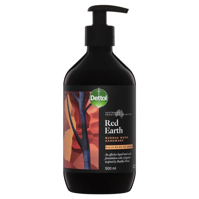 Dettol Red Earth Buddha Wood Hand Wash 500mL February 2023