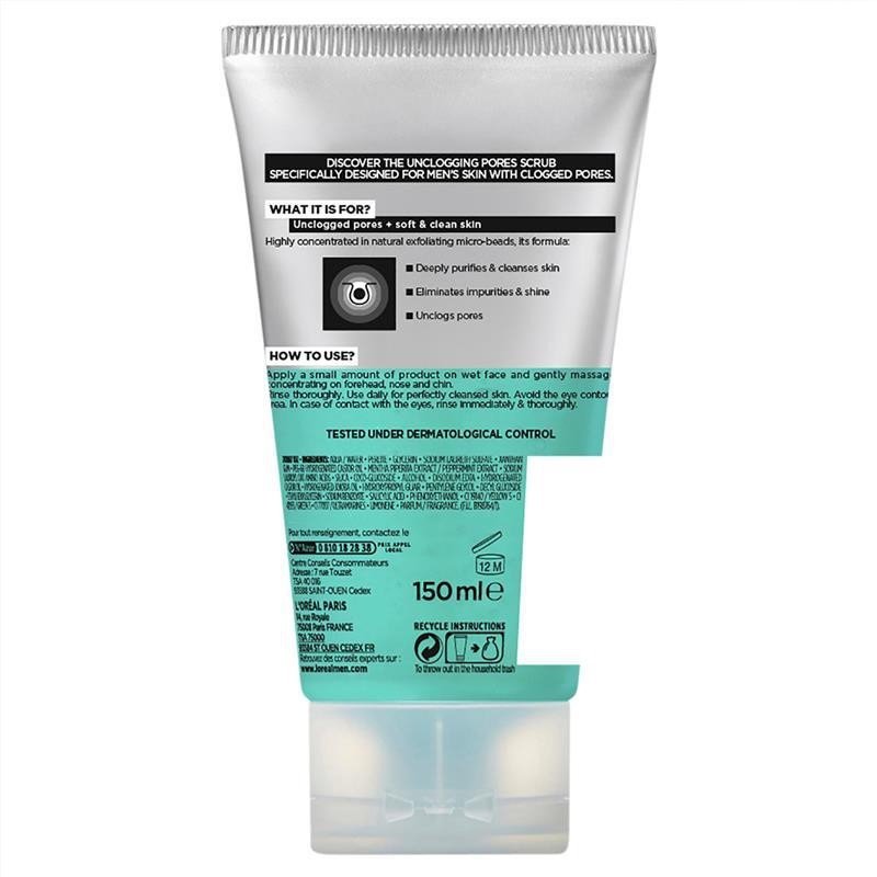 L'Oreal Men Expert Hydra Energetic Deep Exfoliating Face Scrub 100mL