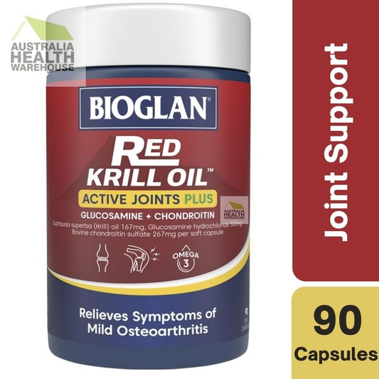 [Expiry: 03/2027] Bioglan Red Krill Oil Active Joints Plus 90 Capsules