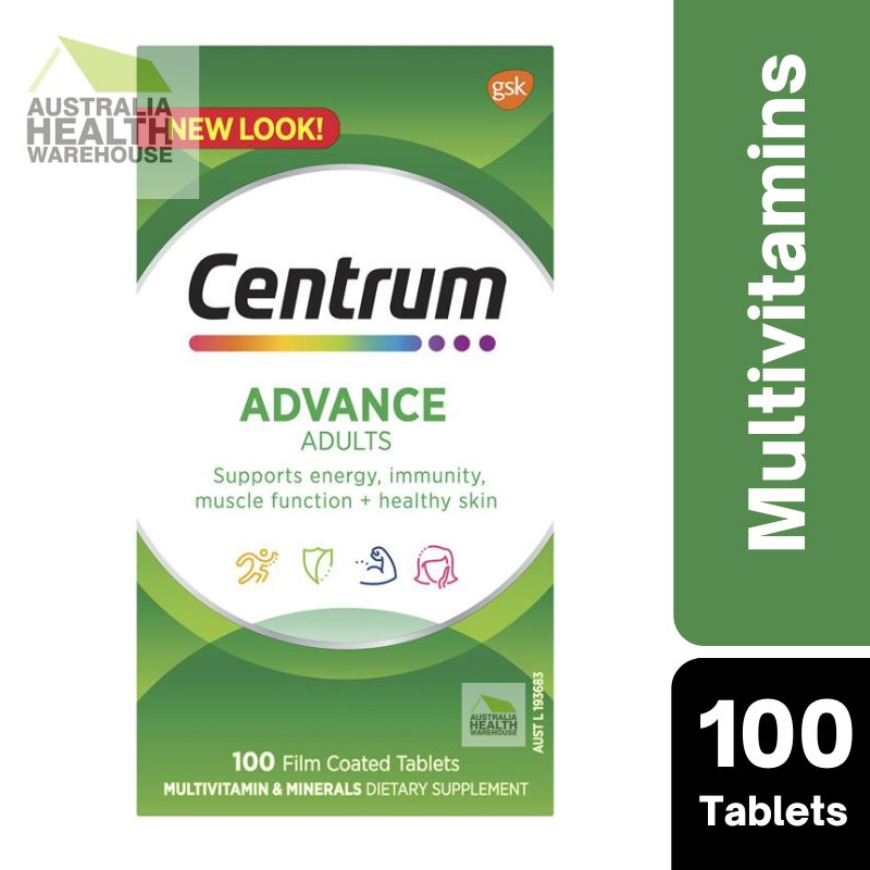 [CLEARANCE Expiry: 01/2025] Centrum Advance For Adults Multivitamin 100 Tablets