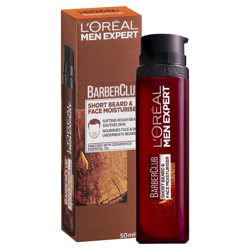 L'Oreal Men Expert Barber Club Short Beard & Face Moisturiser 50mL