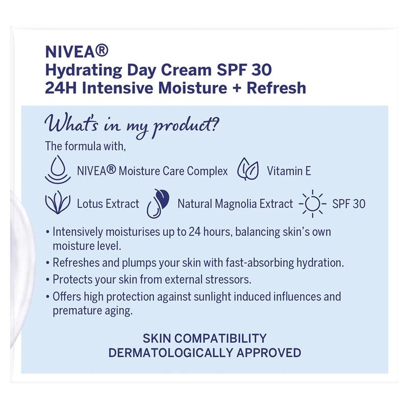 [Expiry: 05/2027] Nivea Hydrating Day Cream Face Moisturiser SPF30 50mL