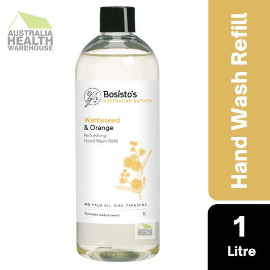 Bosisto's Wattleseed & Orange Hand Wash Refill 1 Litre