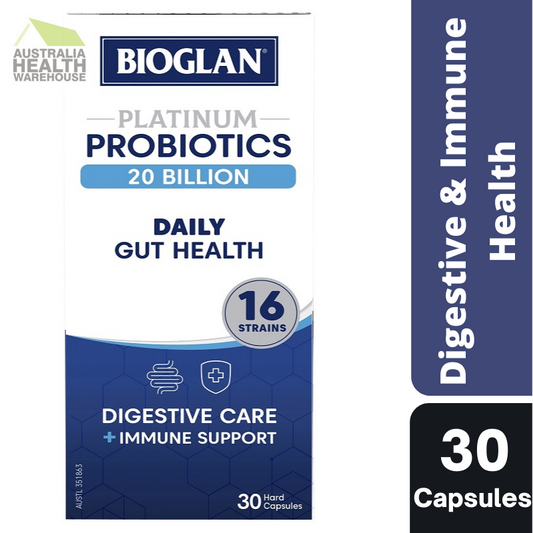 [Expiry: 08/2025] Bioglan Platinum Probiotics 20 Billion 30 Capsules