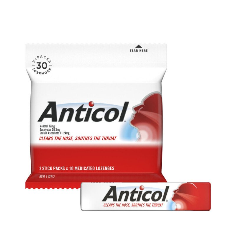 [Expiry: 04/2026] Anticol 3x10 Lozenges Multipack