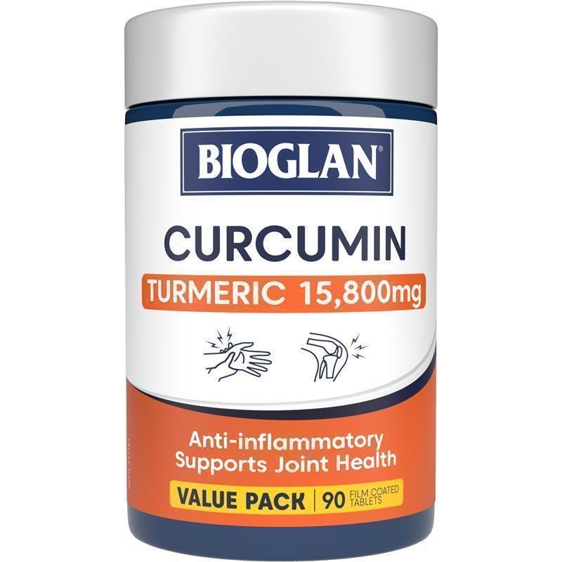 [Expiry: 10/2026] Bioglan Curcumin Turmeric 15,800mg 90 Tablets