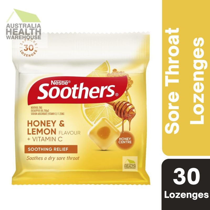 [Expiry: 02/2025] Soothers Honey & Lemon 3x10 Lozenges Multipack