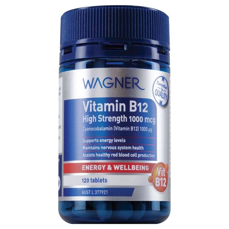 [Expiry: 04/2026] Wagner Vitamin B12 High Strength 1000mcg 120 Tablets