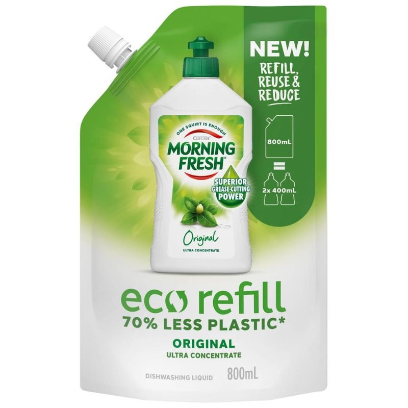 Morning Fresh Ultra Concentrate Original Dishwashing Liquid Refill Bag 800mL