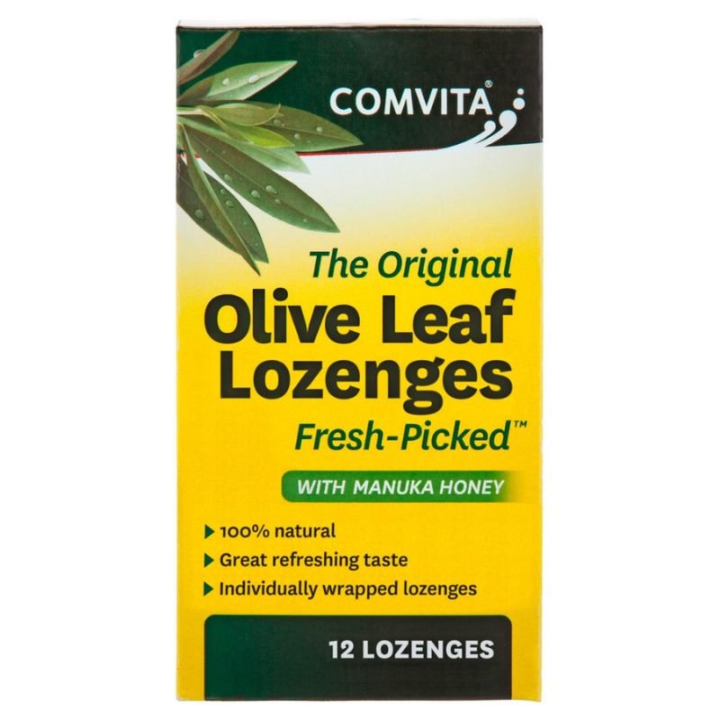 [Expiry: 05/2026] Comvita Olive Leaf Extract with Manuka Honey 12 Lozenges