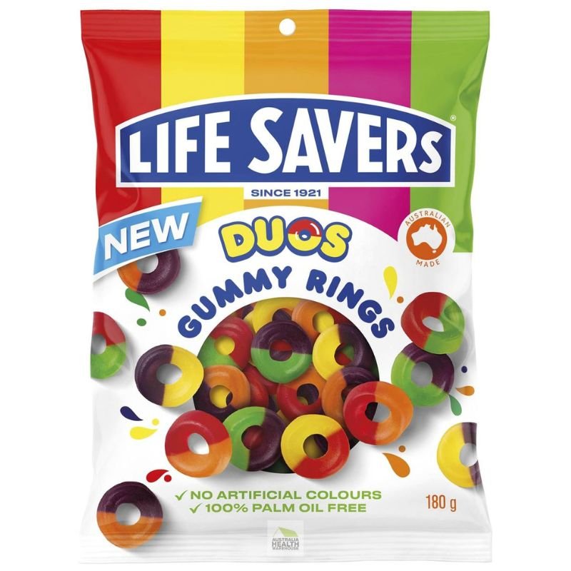 [EXP: 29/05/24] Lifesavers Duos Gummy Rings 180g