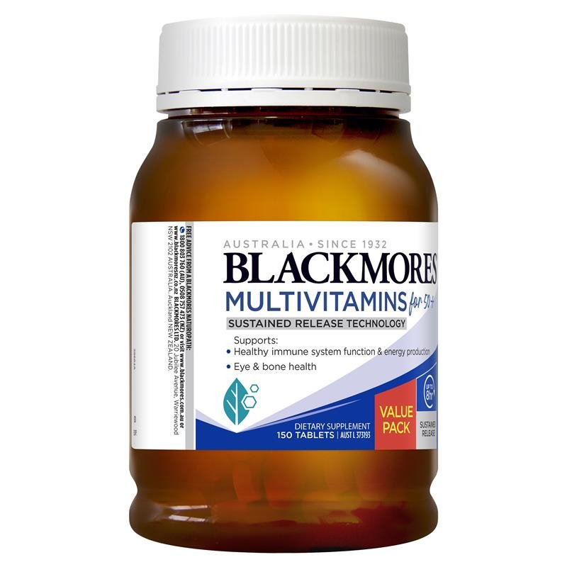 [Expiry: 12/2025] Blackmores Multivitamin for 50+ Sustained Release 150 Tablets