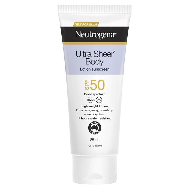 [Expiry: 06/2025] Neutrogena Ultra Sheer Body Lotion Sunscreen SPF 50 85mL