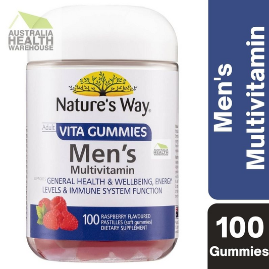 [Expiry: 07/2025] Nature's Way Vita Gummies Adult Men's Multivitamin 100 Pastilles