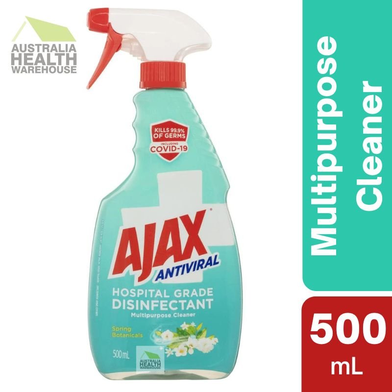 [Expiry: 05/2025] Ajax Hospital Grade Disinfectant Multipurpose Spring Botanicals Cleaner 500mL