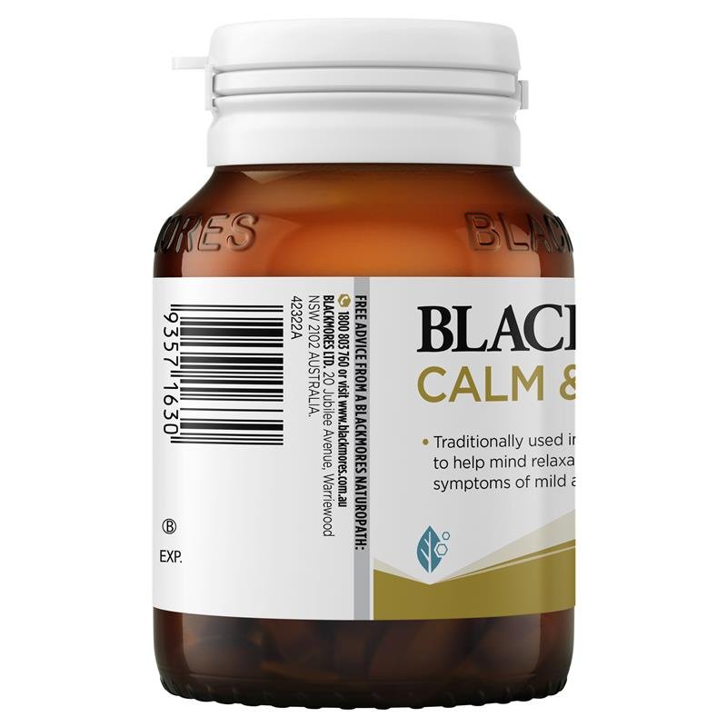 [Expiry: 06/2026] Blackmores Calm & Relax 60 Tablets