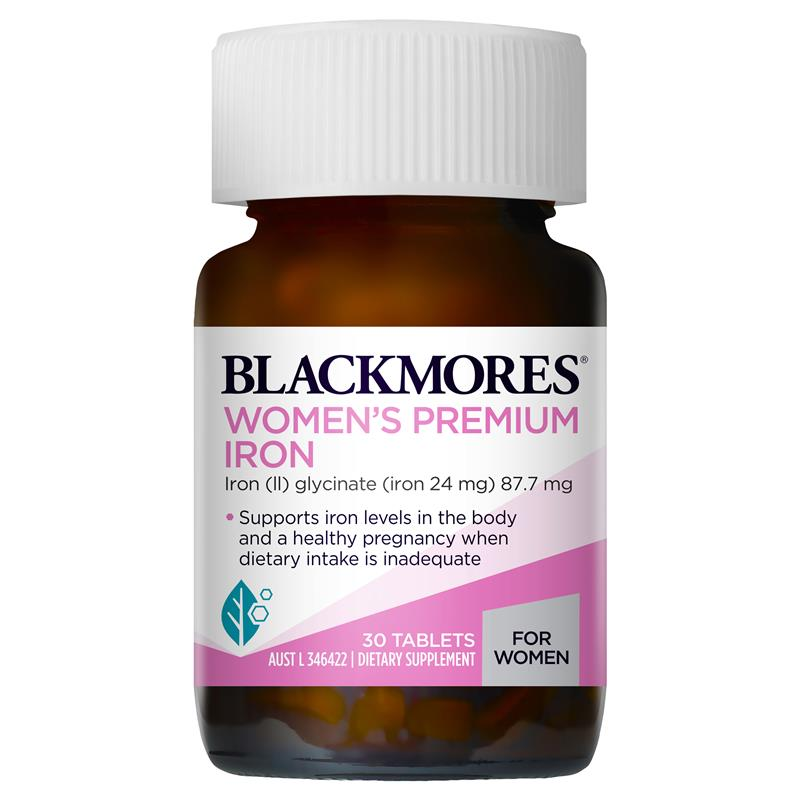 [Expiry: 05/2025] Blackmores Women’s Premium Iron 30 Tablets