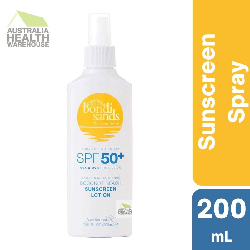 Bondi Sands SPF 50+ Coconut Beach Sunscreen Lotion Spray 200mL August 2024