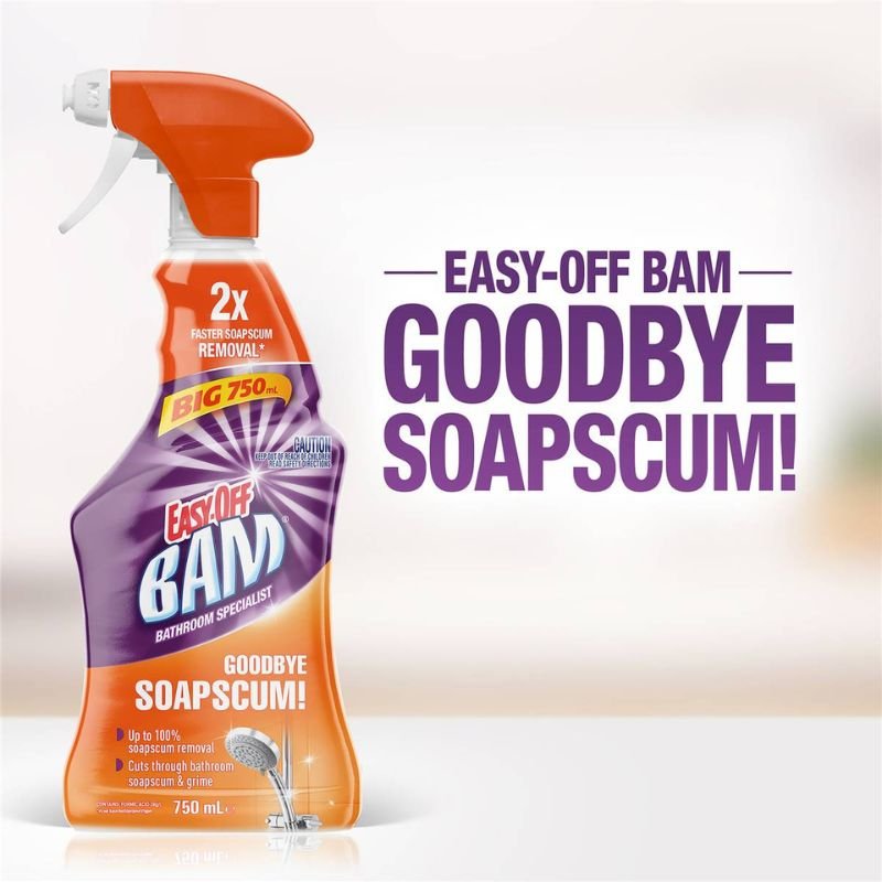 Easy-off Bam Bathroom Soap Scum Cleaner Trigger Spray 750mL