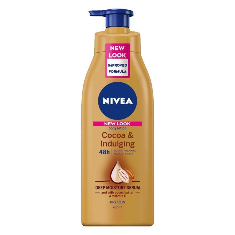 Nivea Cocoa & Indulging Body Lotion + Vitamin E - Dry Skin 400mL