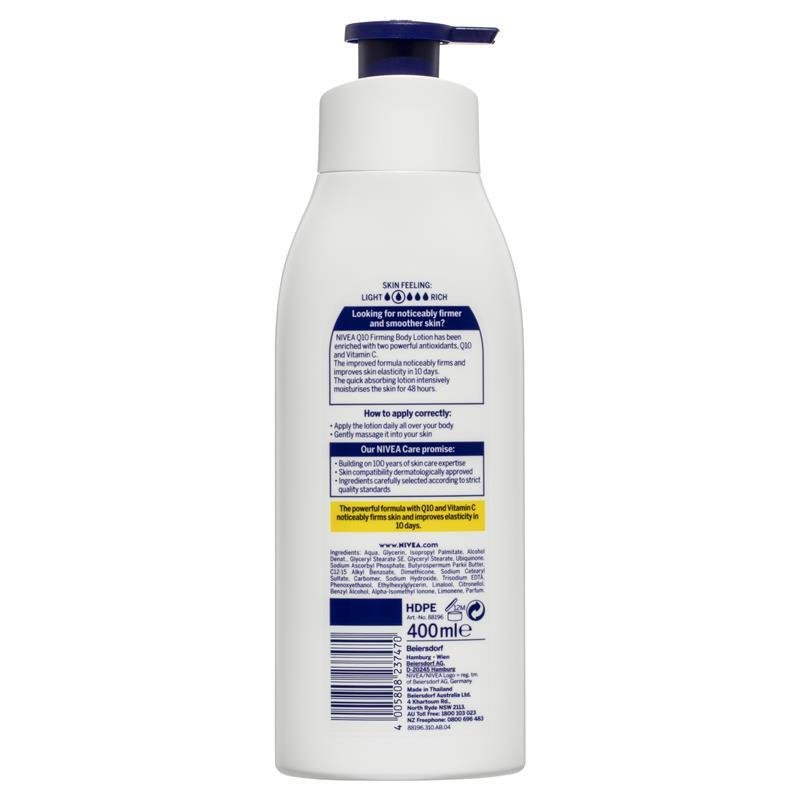 Nivea Body Lotion Firming Q10 + Vitamin C - Normal Skin 400mL