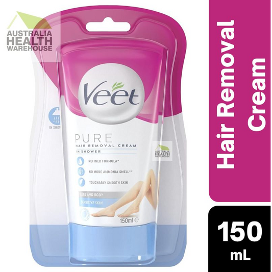 [Expiry: 09/2025] Veet Pure In Shower Hair Removal Cream for Sensitive Skin 150mL