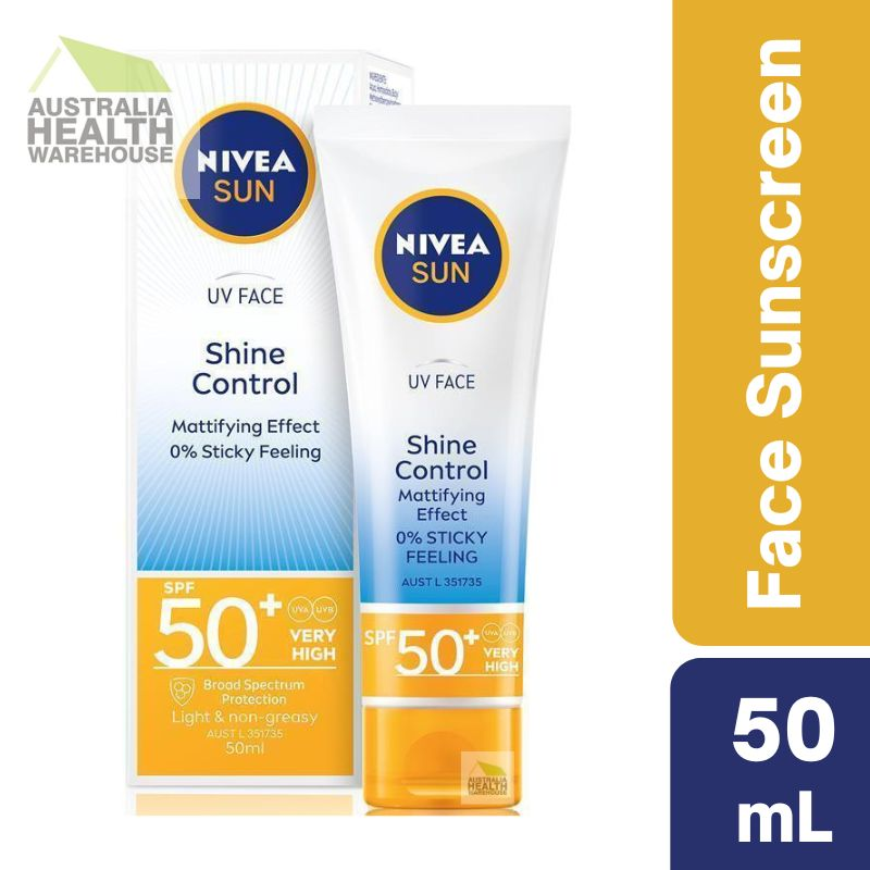 [Expiry: 10/2025] Nivea Sun SPF 50 UV Face Shine Control 50mL